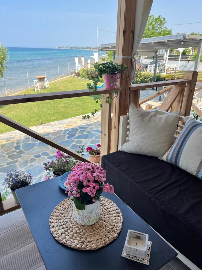 Beachfront Villa Athina Vergia Exterior foto